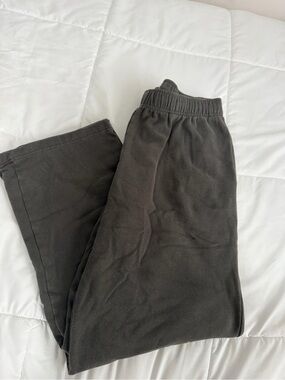 Fleece Pull-On Bottoms in Dark Gray